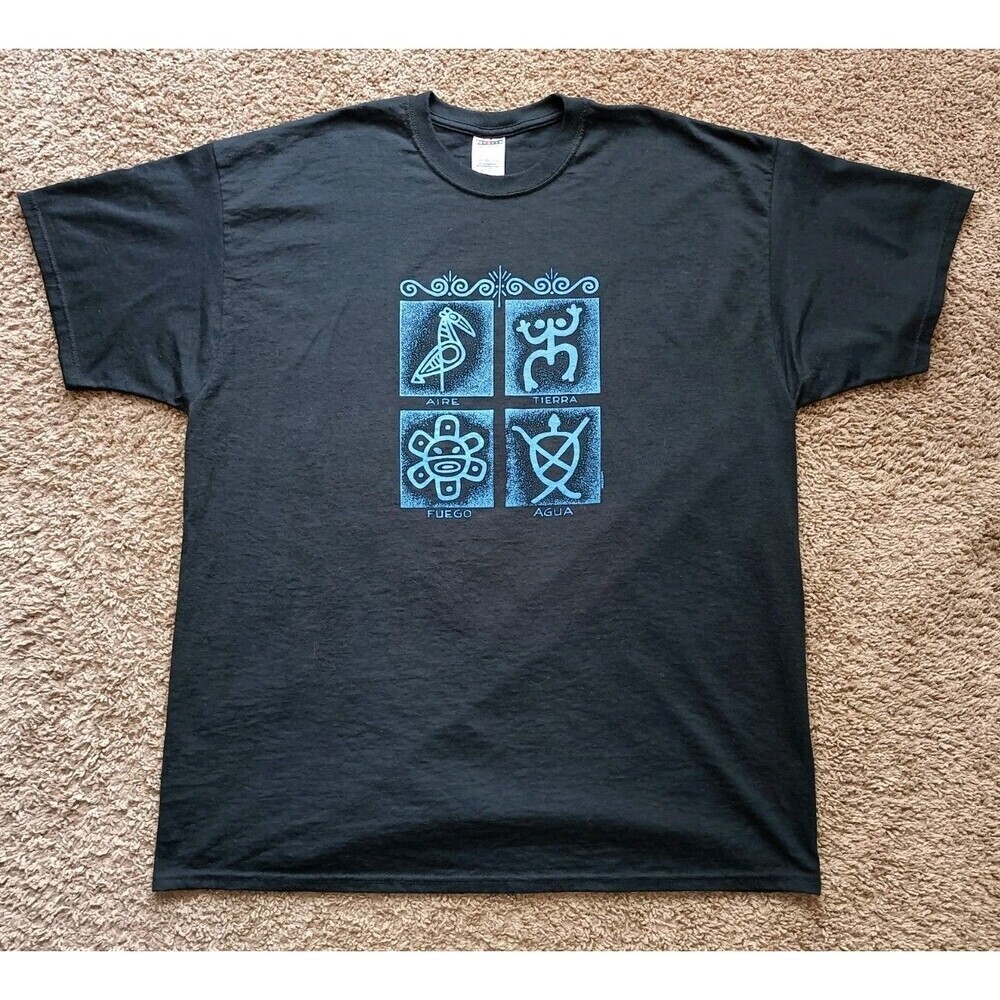 Puerto Rico T-Shirt Men's 2XL Black Short Sleeve